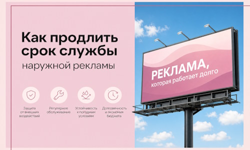 Как продлить срок службы наружной рекламы в  Грозном