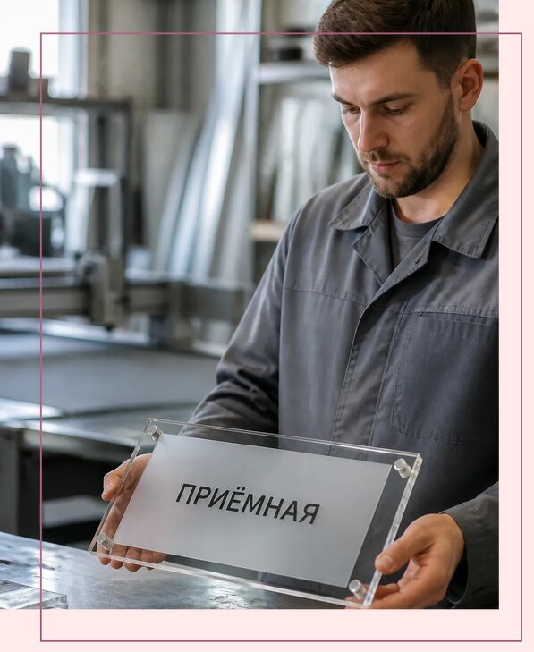 Таблички из оргстекла на заказ в Грозном от 4002 р. | Аванза-Грз