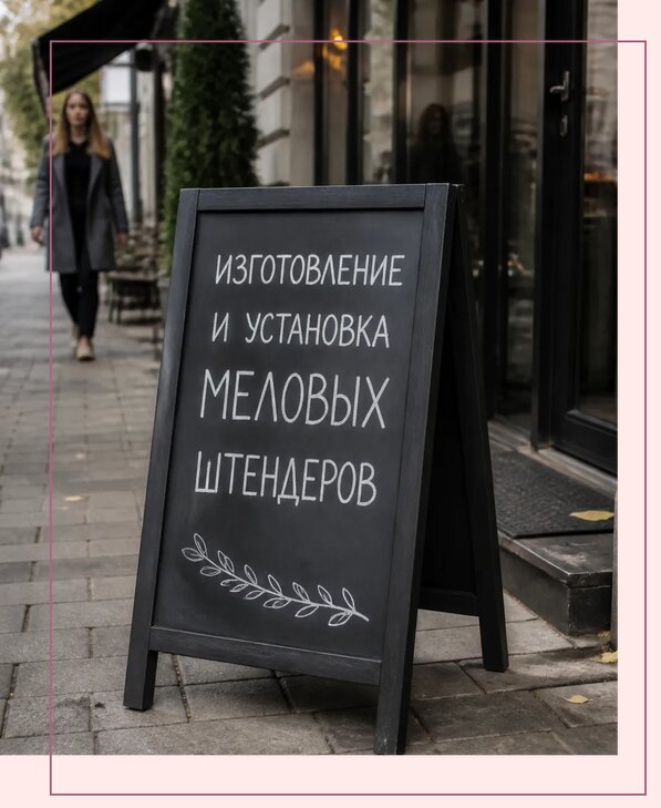Меловые штендеры в Грозном по цене от 6670 р. | Аванза-Грз